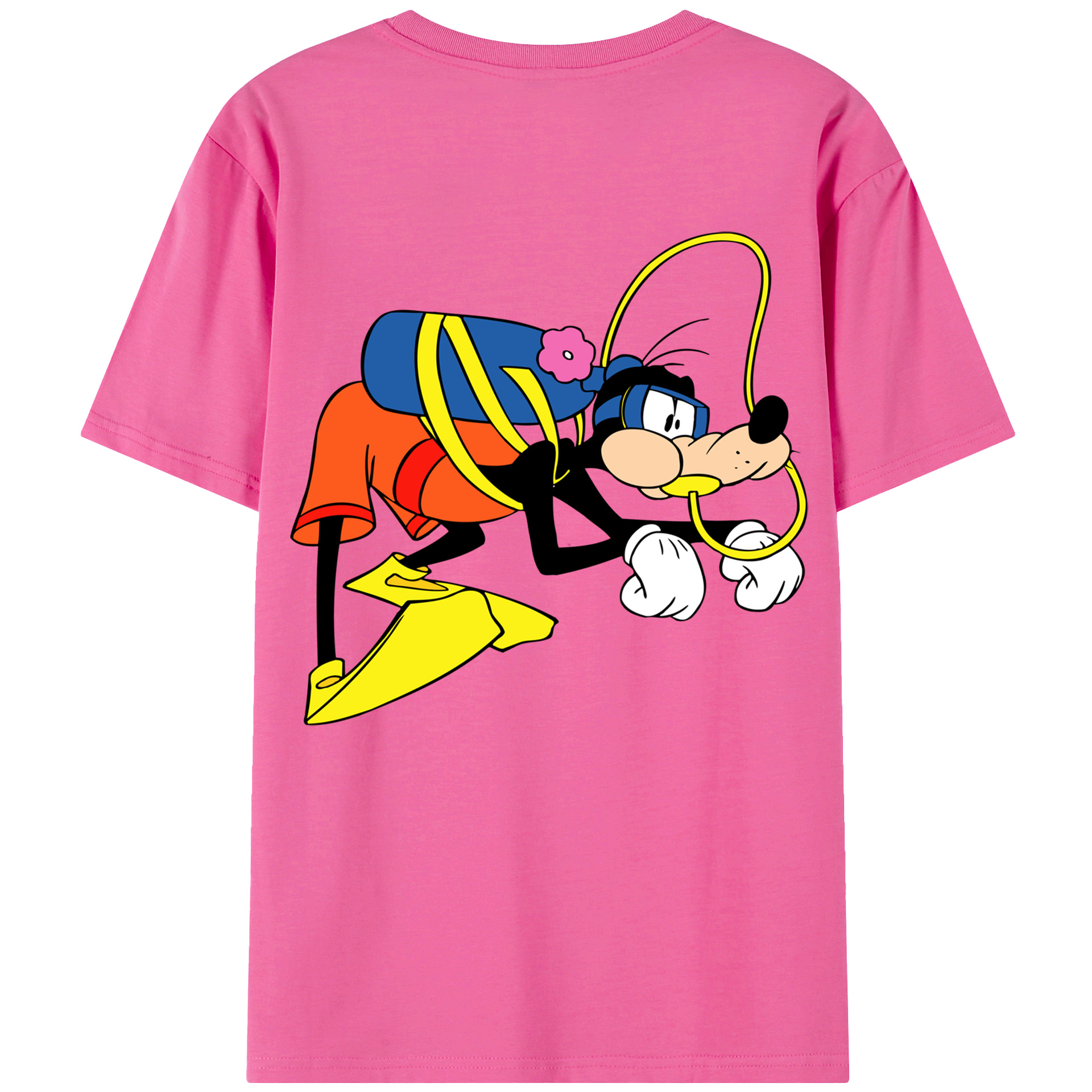 （画像用） ミッキーマウス Mickey Mouse レディース半袖Tシャツ(バックプリント)